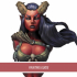 (Bust) Lysera, the Tiefling Druid (2 Versions) image