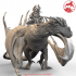 Noble Dragon Guardian of Magic and Dwarf King Dragon Rider 5-inch base 120+ mm height Gargantuan miniatures bundle image