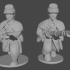 10-15mm American Civil War Infantry in Greatcoats Charging Pose 1 UA-42 image