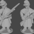 10-15mm American Civil War Infantry in Greatcoats Loading Pose 10 UA-50 image