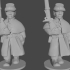 10-15mm American Civil War Infantry in Greatcoats Marching Pose 1 UA-52 image