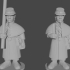 10-15mm American Civil War Standard Bearers in Greatcoats Standing Pose 1 UA-66 image