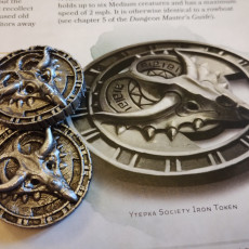 Picture of print of Ytepka society iron token