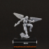 (0016) Female Sci-fi cyberpunk angel with gun and cyber wings image