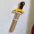 Wall mount for wooden sword and shield image