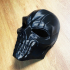 Black Mask - Skull Mask for Halloween Cosplay 3D print model print image