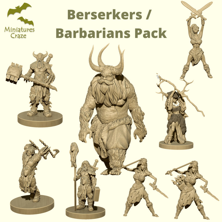 Barbarians/Berserkers Pack's Cover