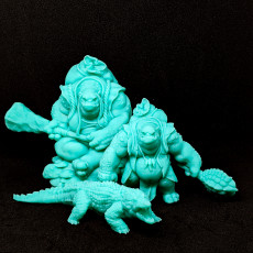 Picture of print of Swamp Trolls (pre-supported)