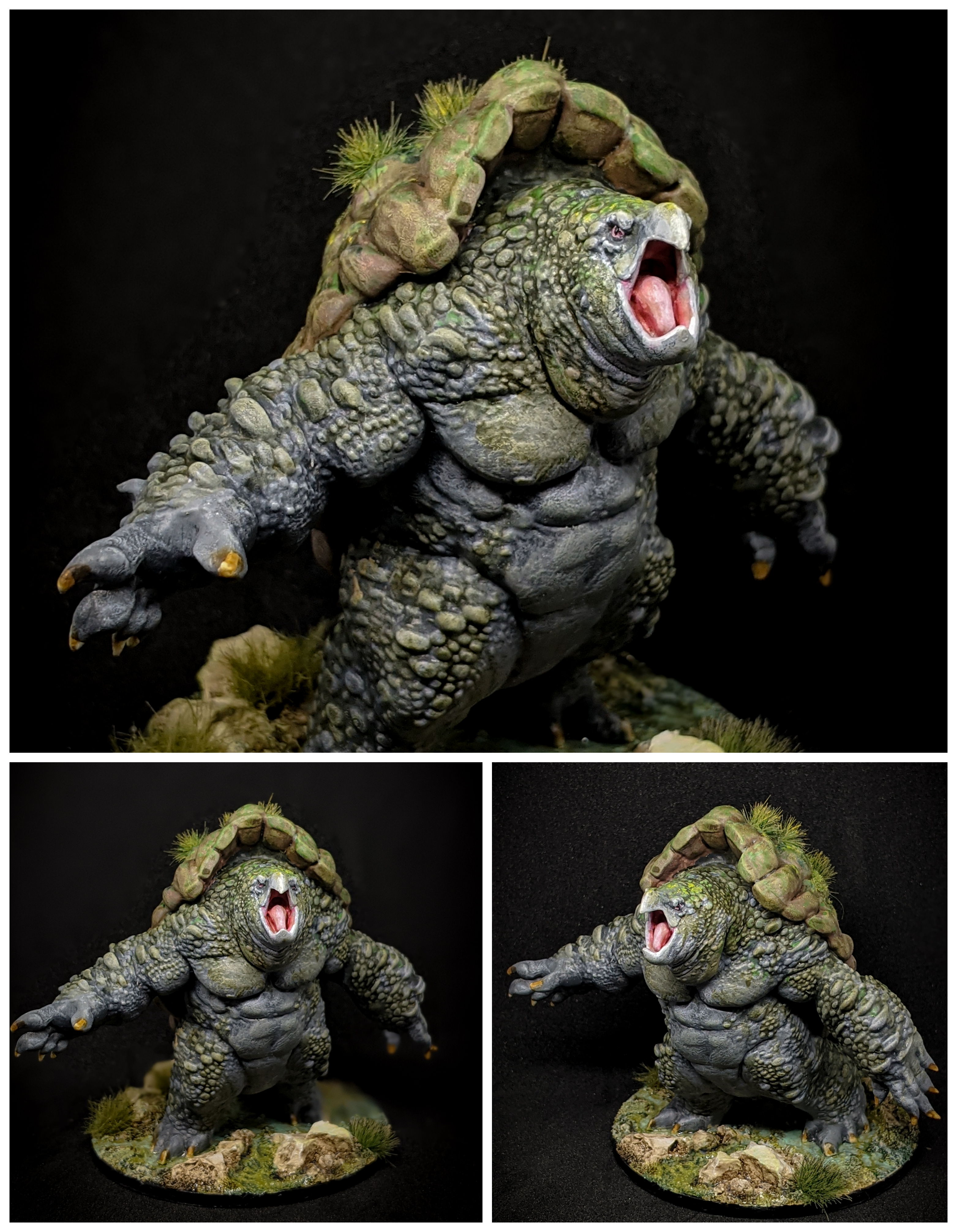 Swamp Snapper Turtle Brute 3D printed in Resin 32mm fantasy Print My Minis 