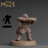 Dwarf with crossbow tabletop miniature image