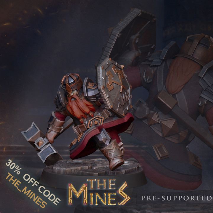 $3.70Dwarf with hammer tabletop miniature