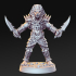 Anubti warrior with single two dagger - Egyptian god - 32mm - DnD image