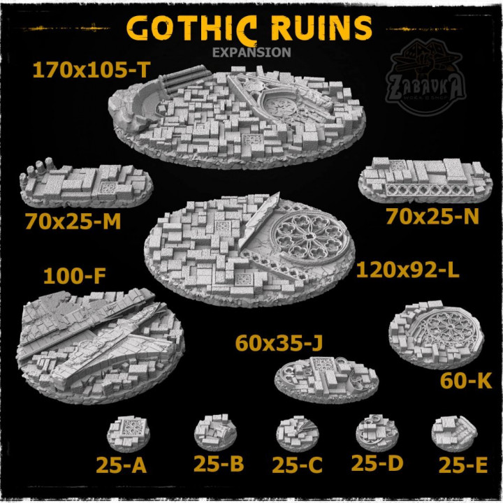 Gothic Ruins - Extra sizes set's Cover