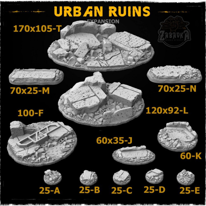Urban Ruins - Extra sizes set's Cover