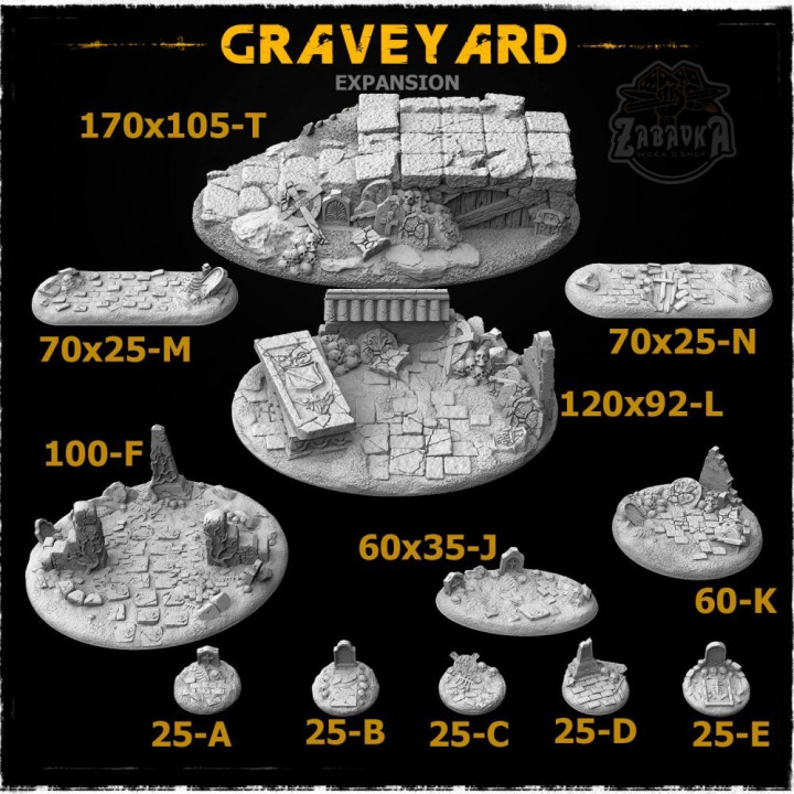 Graveyard - Extra sizes set's Cover