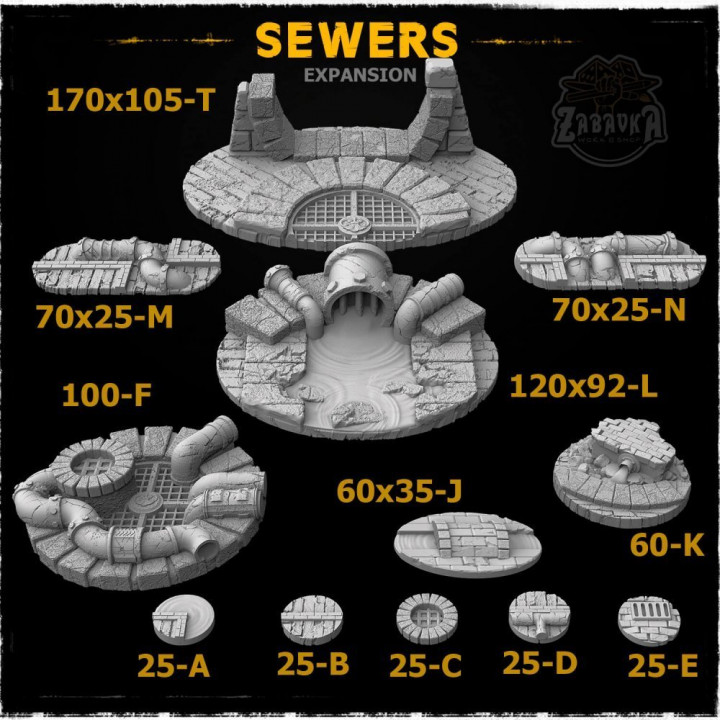 Sewers - Extra sizes set's Cover