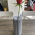 Single Flower Vase. Minimal Finned design image
