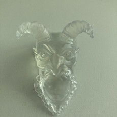 Picture of print of Green demon head
