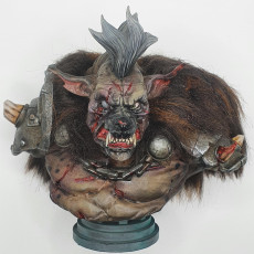 Picture of print of Gnoll Leader Bust [Pre-Supported]