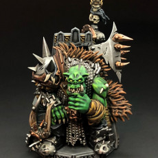 Picture of print of Black orc Warlord (Urgzahk the Dethroner)