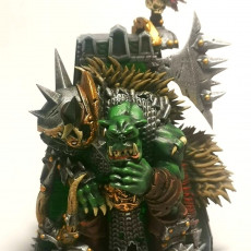 Picture of print of Black orc Warlord (Urgzahk the Dethroner)