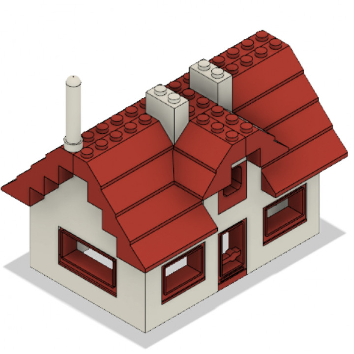Synslinie bølge uafhængigt 3D Printable Small Lego House by Zack Clarke