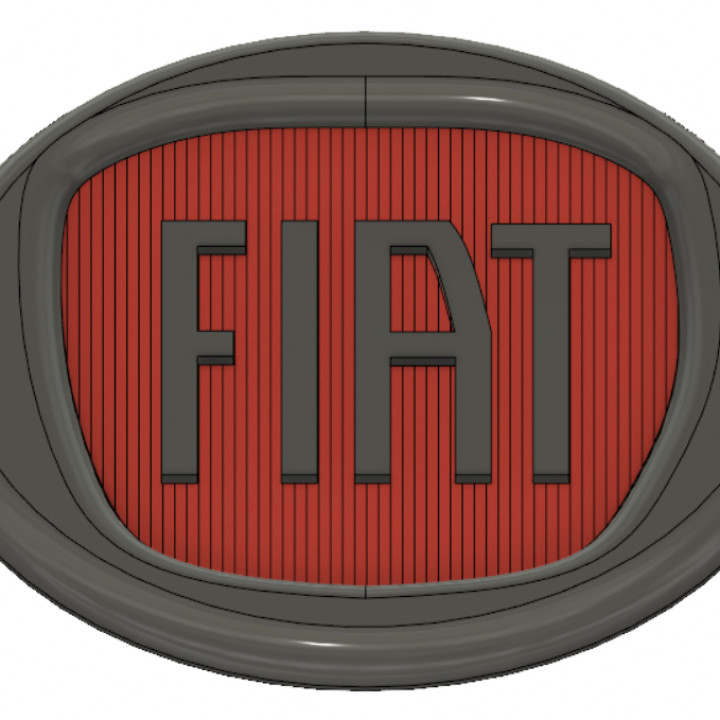 3D Printable Fiat logo by Zack Clarke