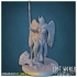 Valkyrie Miniature Supported- Pose F - 3D Printable 3D print model image