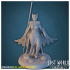 Valkyrie Miniature Supported- Pose G - 3D Printable 3D print model image