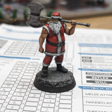 Picture of print of Barbarian Santa Claus