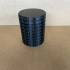 Ridged Container with Threaded Lid image