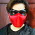 Assassin Red Hood Mask print image