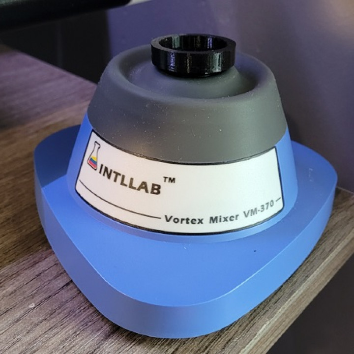 3D Printable Paint Mixer Vortex Shaker from a 140mm pc fan by Van