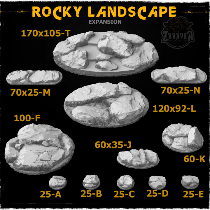 Rocky Landscape - Extra Sizes (Post Campaign STLs)'s Cover
