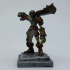 Zombie Soldier 1 inch base, 32 mm height Medium miniature image