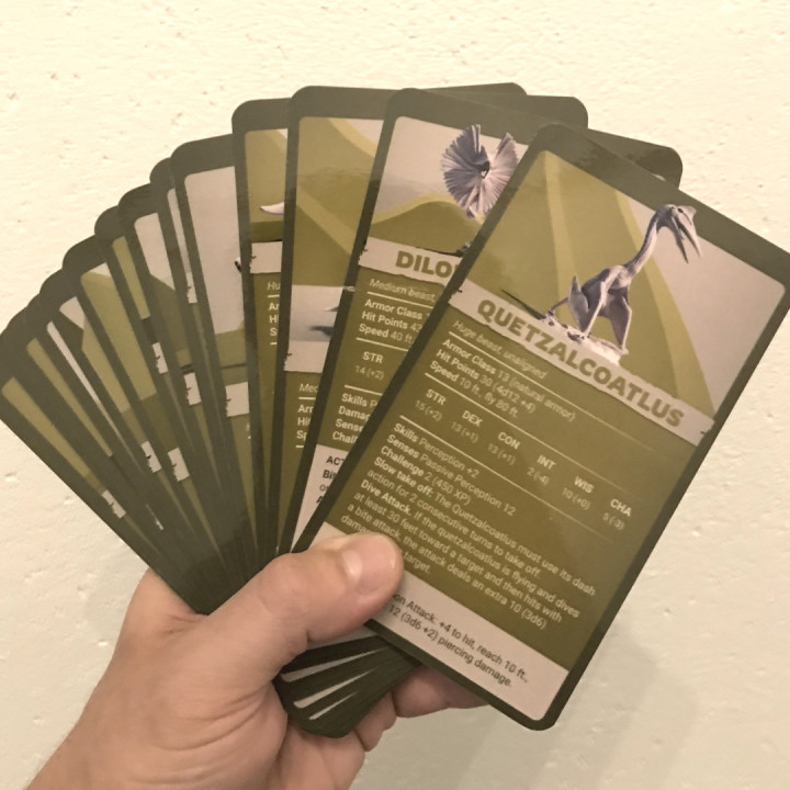 Jurassic Tribe Stat cards's Cover