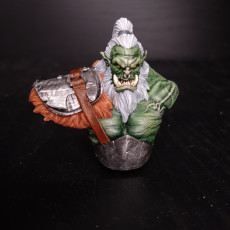 Picture of print of Orc Barbarian Bust [Pre-Supported]