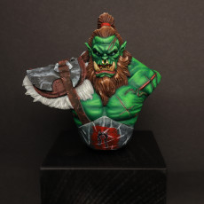 Picture of print of Orc Barbarian Bust [Pre-Supported]