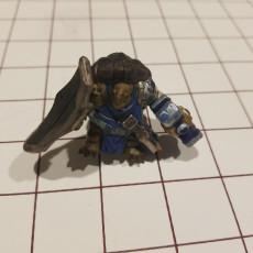Picture of print of Tortle Holy Warrior Miniature - Pre-Supported