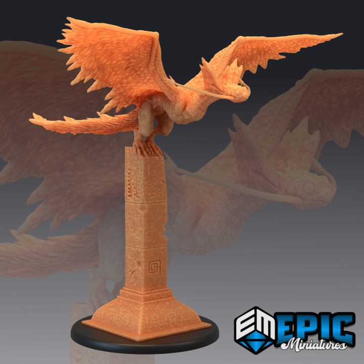 $3.90Snow Wyvern Pillar / Arctic Feathered Drake / Ice Dragon Bird