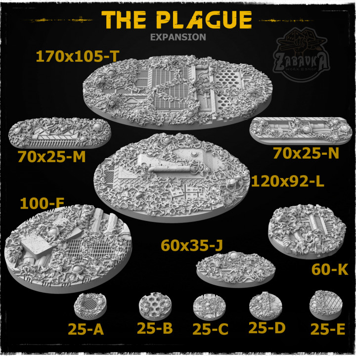The Plague - Extra sizes set (Post Campaign STLs)'s Cover