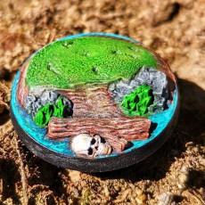 Picture of print of Swamp Base (40mm Decorated Round)