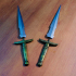 Blades weapon - Dagger Original version print image