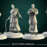 Cultists set 4 miniatures 32mm pre-supported image
