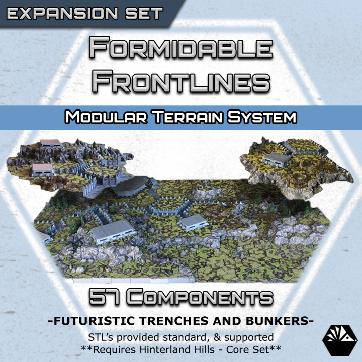Hexhog Tabletops: Formidable Fronts Expansion Set's Cover