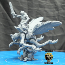 Picture of print of Plague Demons riding Fly's (pre supported)