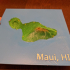 Maui Hawaii 3D topo relief map image
