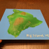 Big Island Hawaii 3D topo relief map image