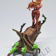 Picture of print of Nihae - Arverian Woodkeepers Beauty (Fantasy Pinup) & Hollow Tree