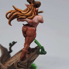 Picture of print of Nihae - Arverian Woodkeepers Beauty (Fantasy Pinup) & Hollow Tree